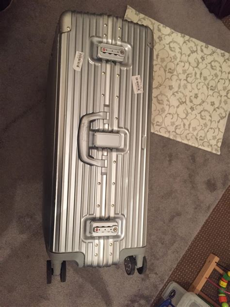 knock off rimowa suitcase.